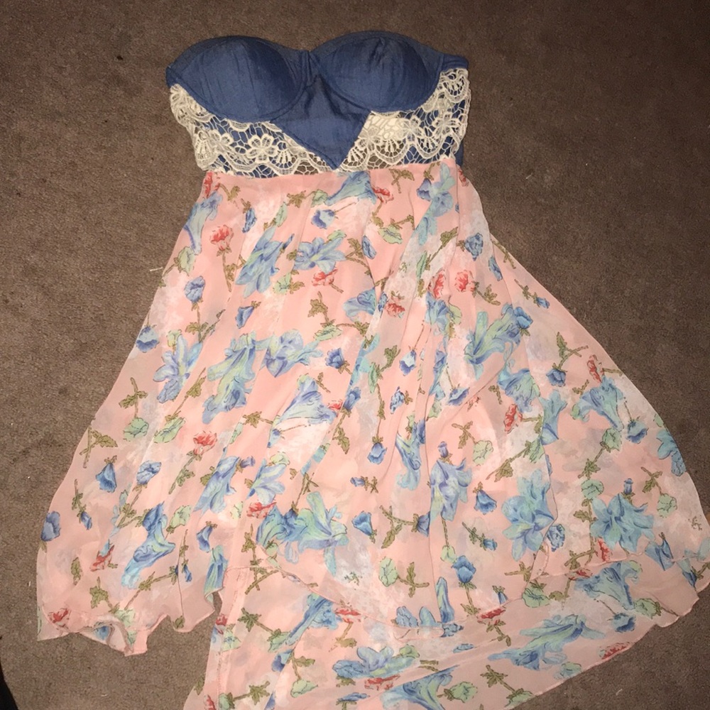 See through lace dress